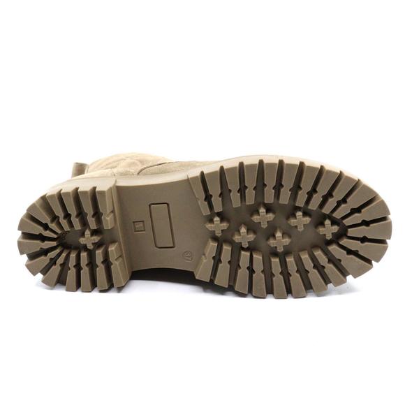 NEW ATELIERS carson combat boot in taupe suede - Picture 9 of 9